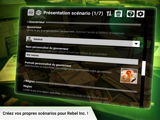 Rebel Inc Créateur de scénario Rebel Inc Créateur de scénario