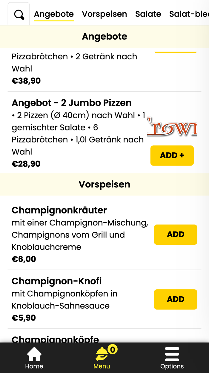 Pizza Haus  Crown Food