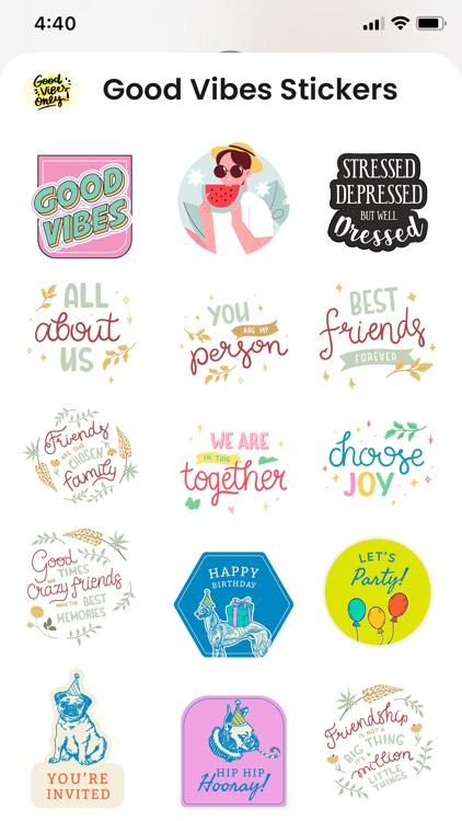 Good Vibes Stickers