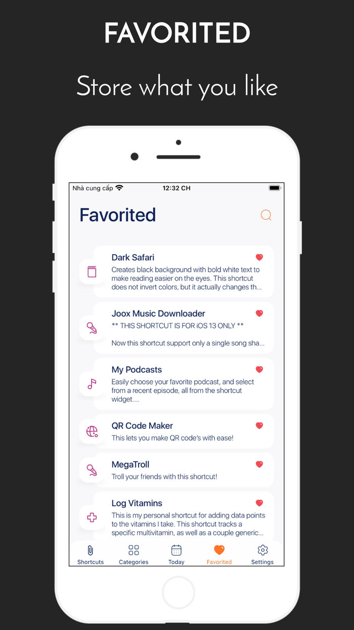 App for Shortcuts by iPhone