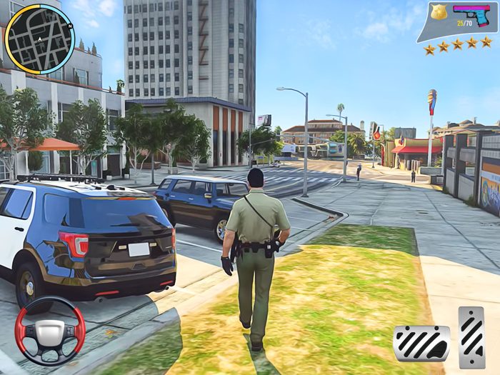 Police Cop Car Chase Sim Game