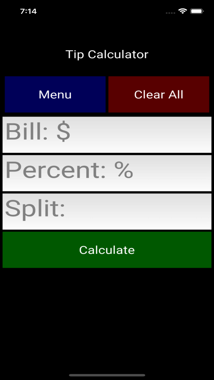 Tip Calculator - KSquared