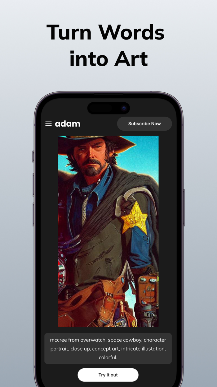 Adam Create AI Art with Text