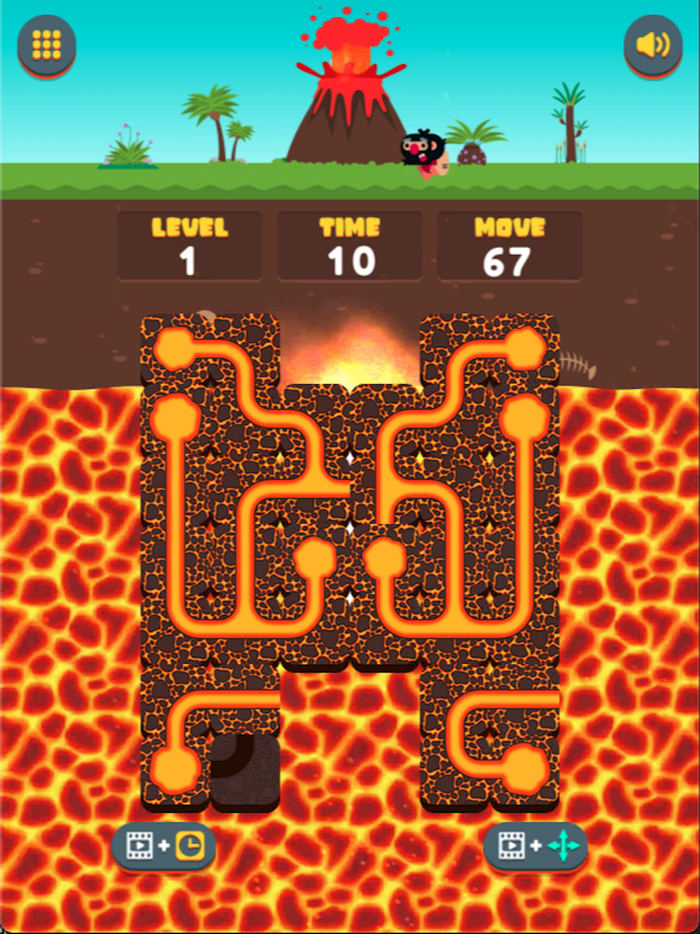 Lava Connect Pipe-Puzzle Block