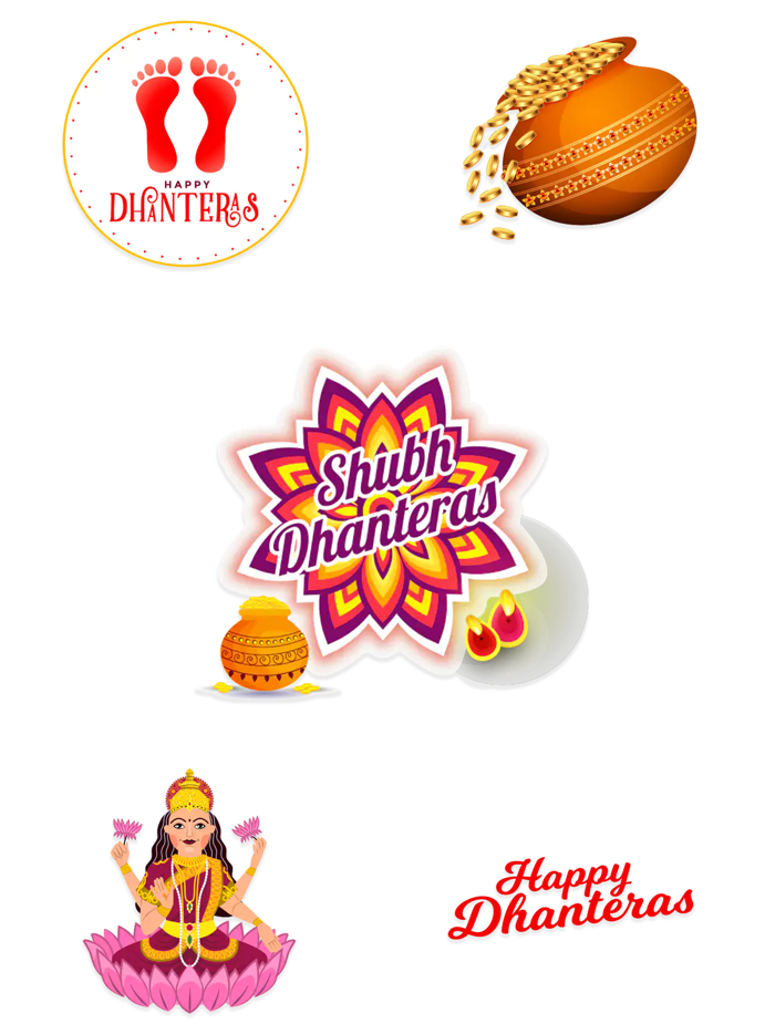 Dhanteras - Festival Stickers
