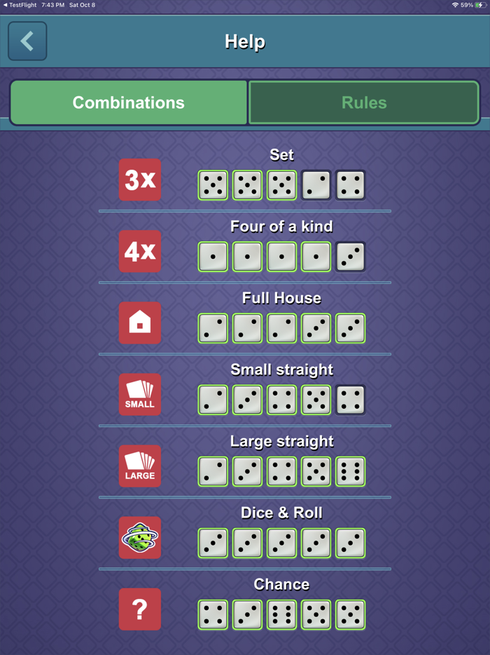 Dice-n-Roll online Yatzy