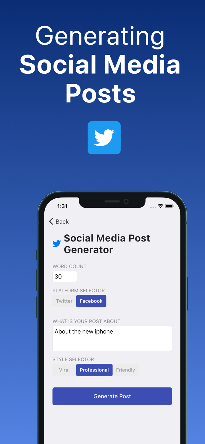 AI Professional Text Generator