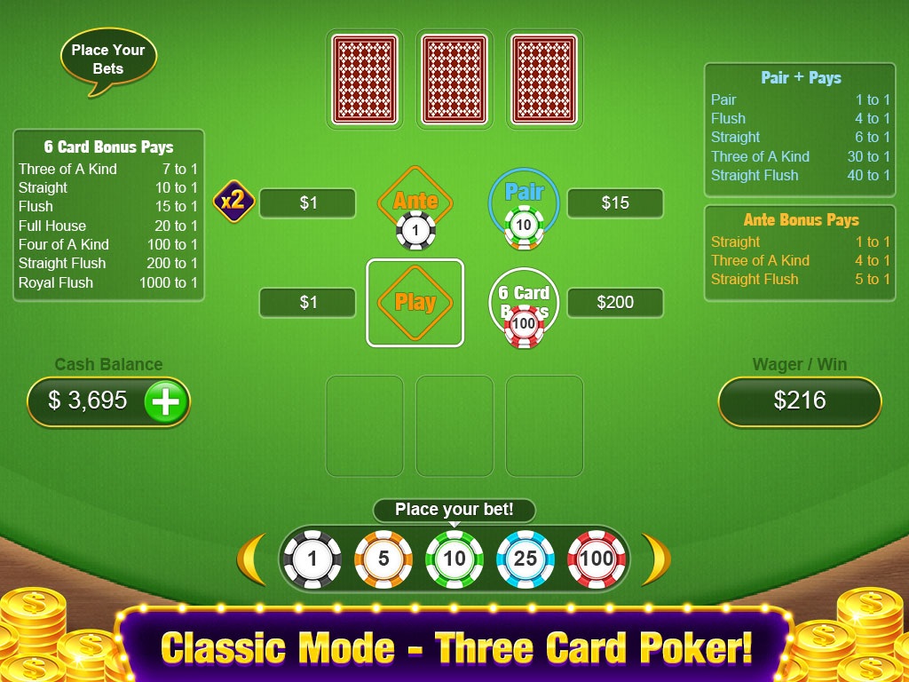 Three Card Poker - Casino Game screenshot 2