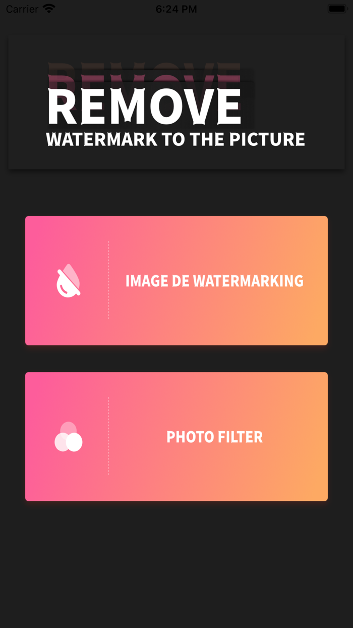 Easy watermark removal