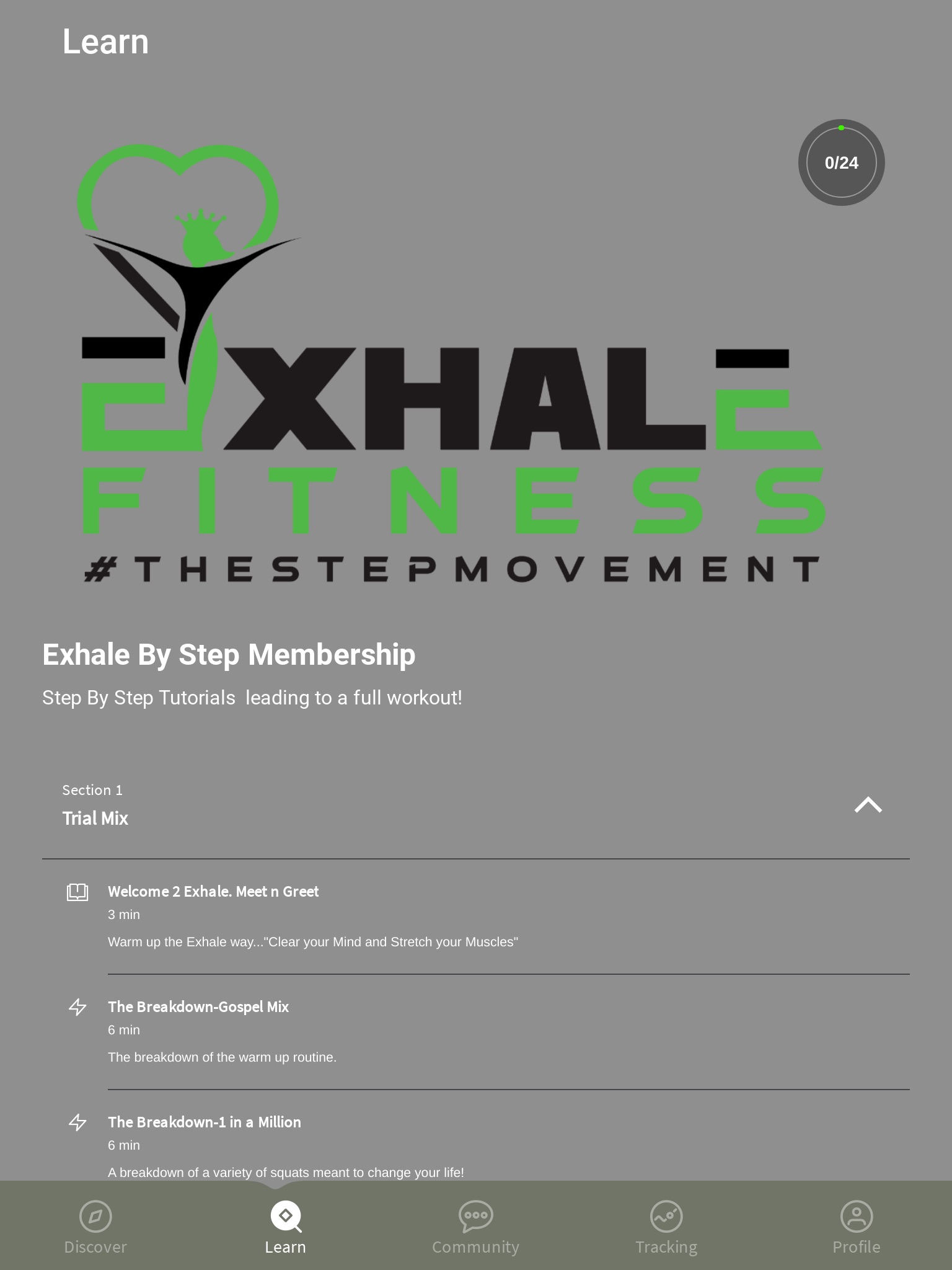 Exhale By Step Fitness LLC screenshot 2