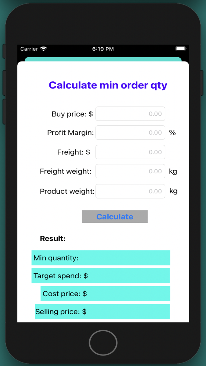 Find Minimum Order Quantity