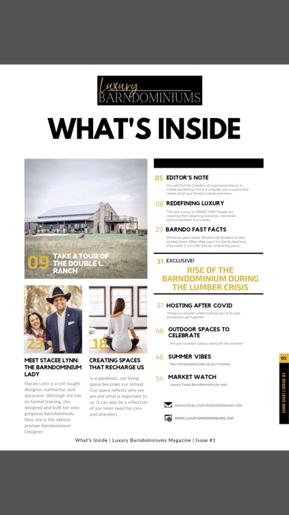 Luxury Barndominiums Magazine