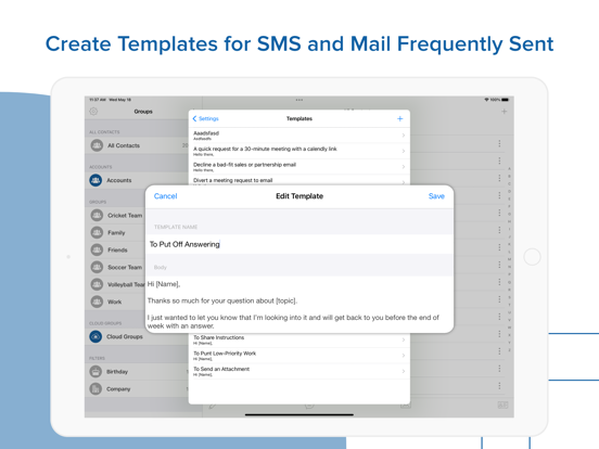 Contacts Groups - Email & text screenshot 3