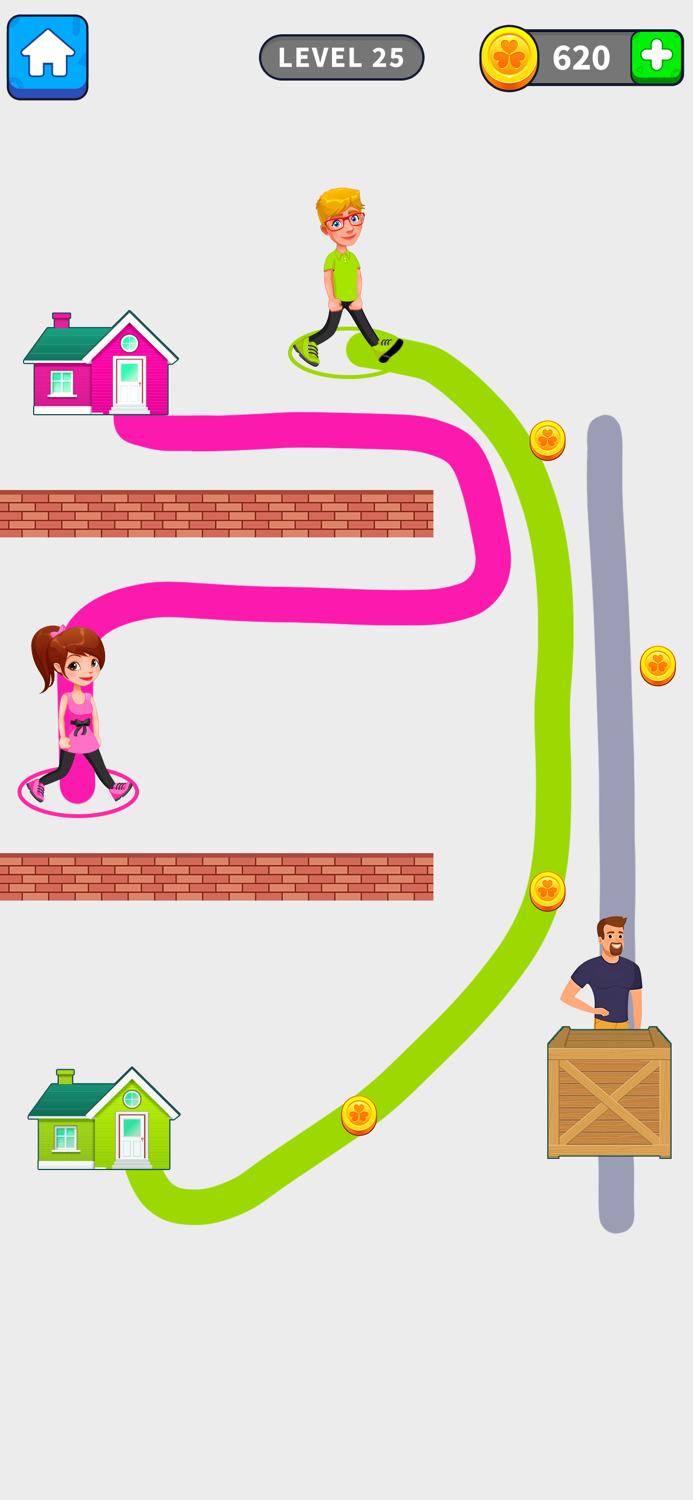 Draw To Home Puzzle Game