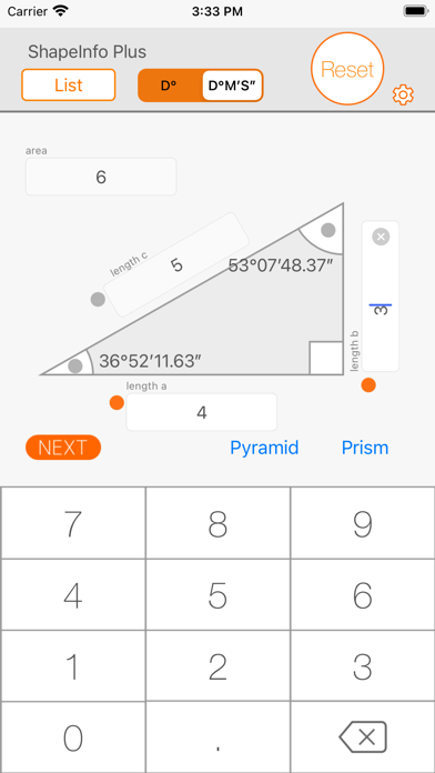 Figure calculator ShapeInfo screenshot 3