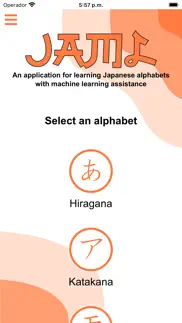 jaml learn japanese alphabets iphone screenshot 1