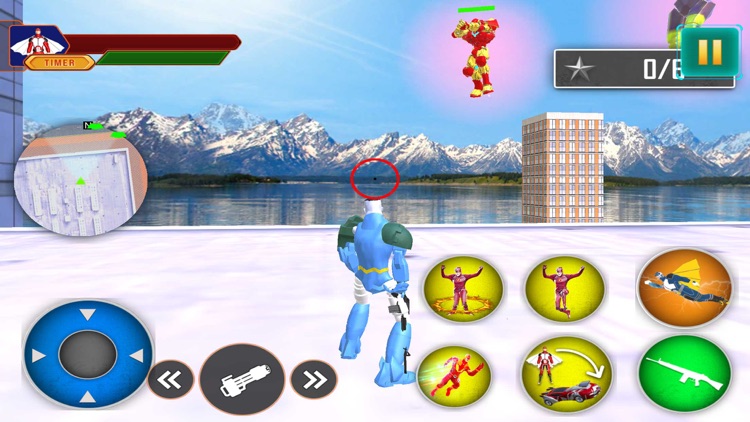 Hero Bat Robot Bike Games screenshot-7
