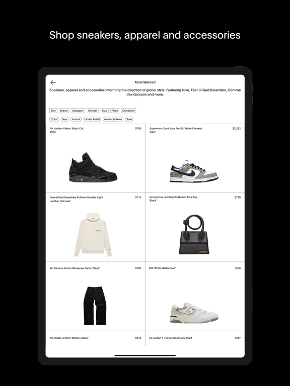 Sneaker store sale app