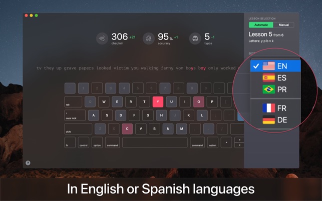 ‎KeyKey: Keyboard Typing School Screenshot