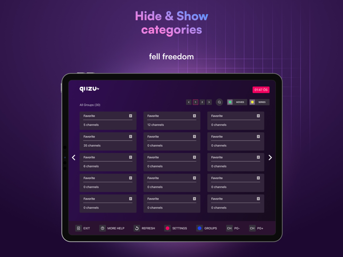 Quzu IPTV m3u player