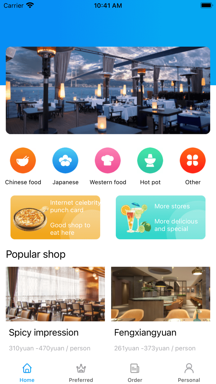 Fusion - Food Reservation App