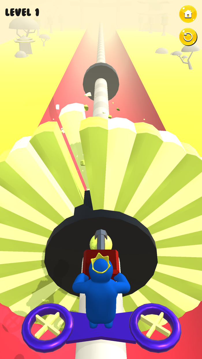 Blue rainbow Paintball 3D