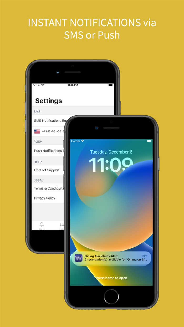Dining Alerts for Disney Parks