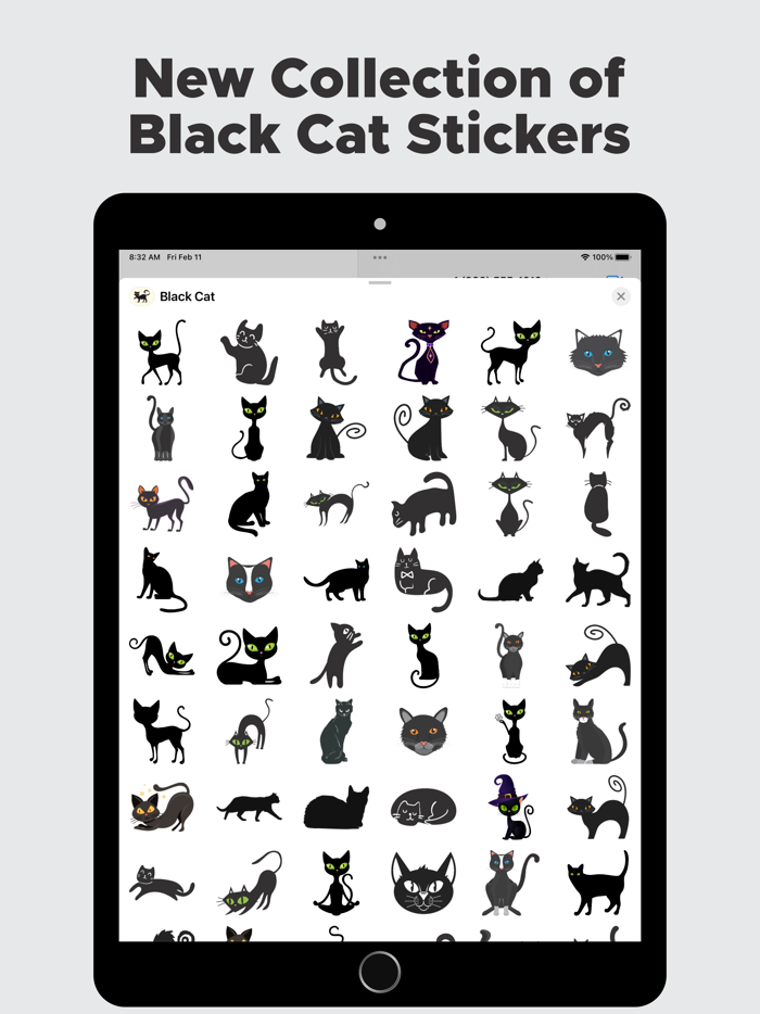 Black Cat Stickers