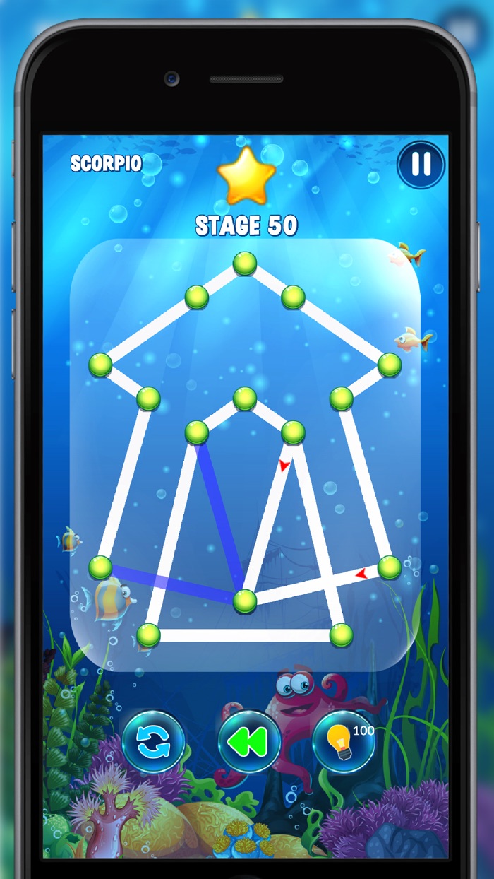 One Line Drawing Water Puzzle