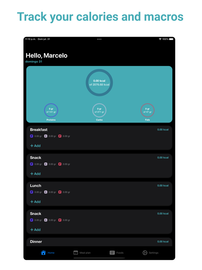 Calorify - Calorie tracker