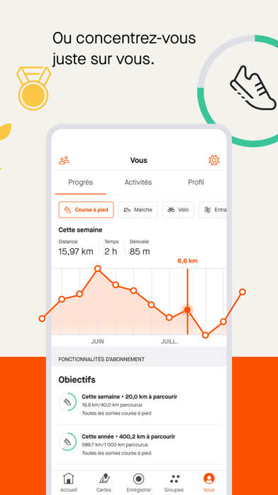 Strava : course, vélo, rando Strava : course, vélo, rando