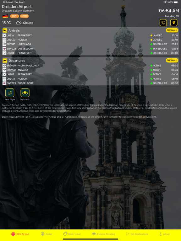 Dresden Airport (DRS) Info screenshot 2