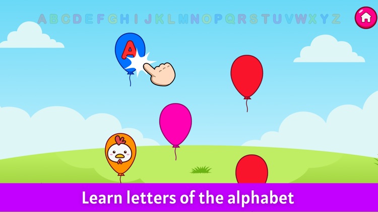 Pop Balloons - A to Z Letters