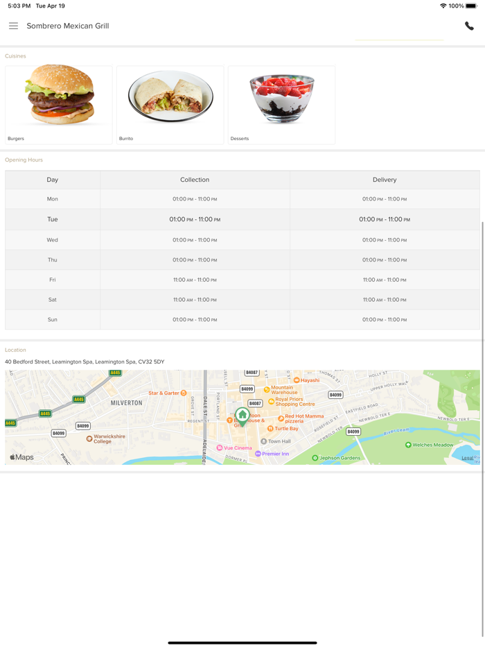 Sombrero Mexican Food