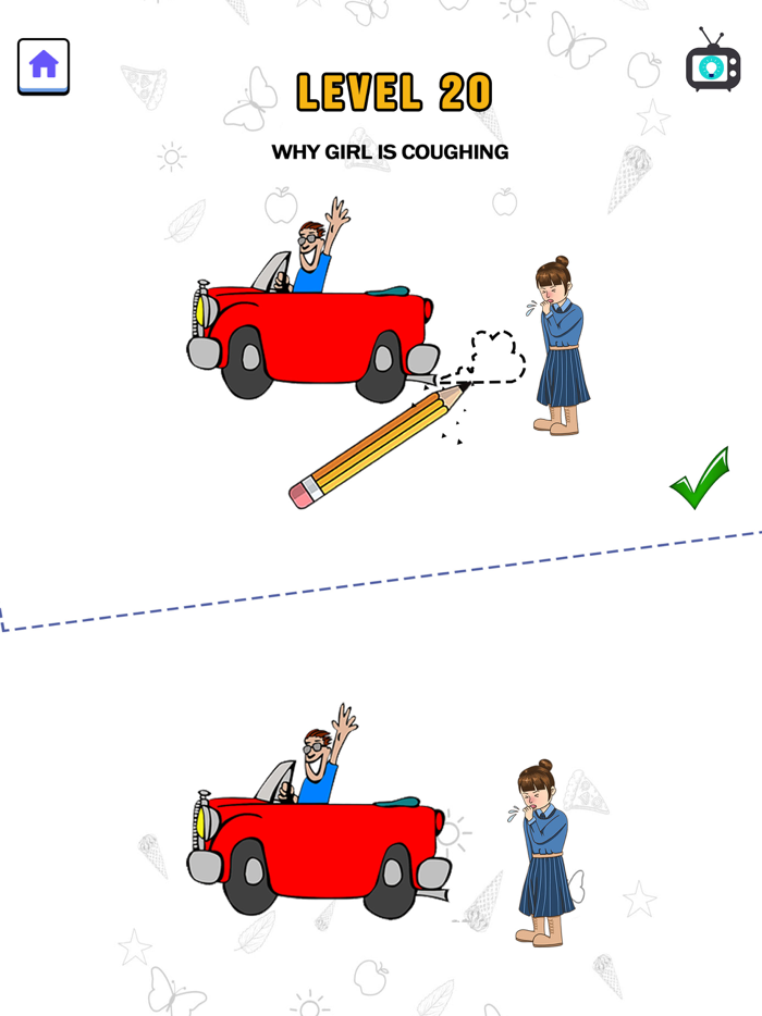 Draw Missing Part - DOP Puzzle