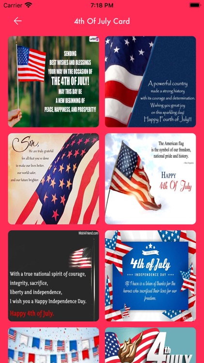 4th Of July Wishes Frame Cards screenshot-4