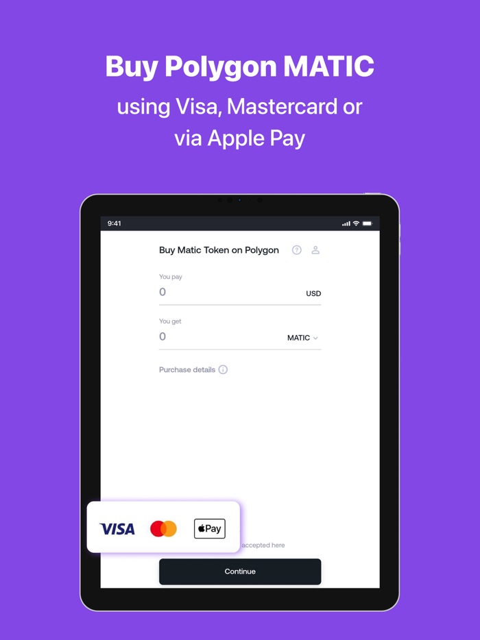 Buy Polygon Matic with card