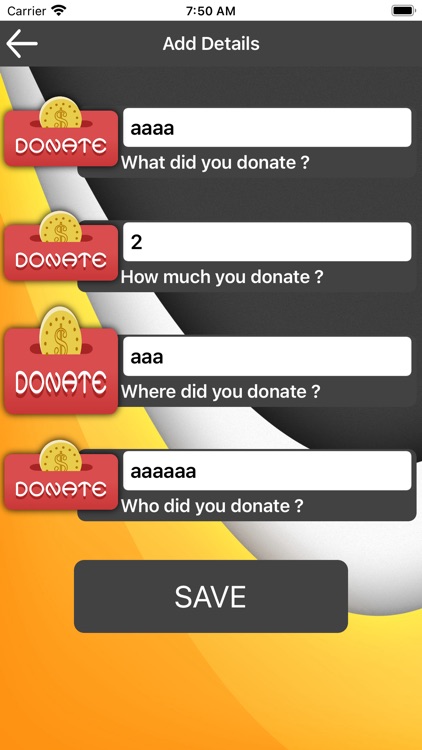 Accumulate Donations