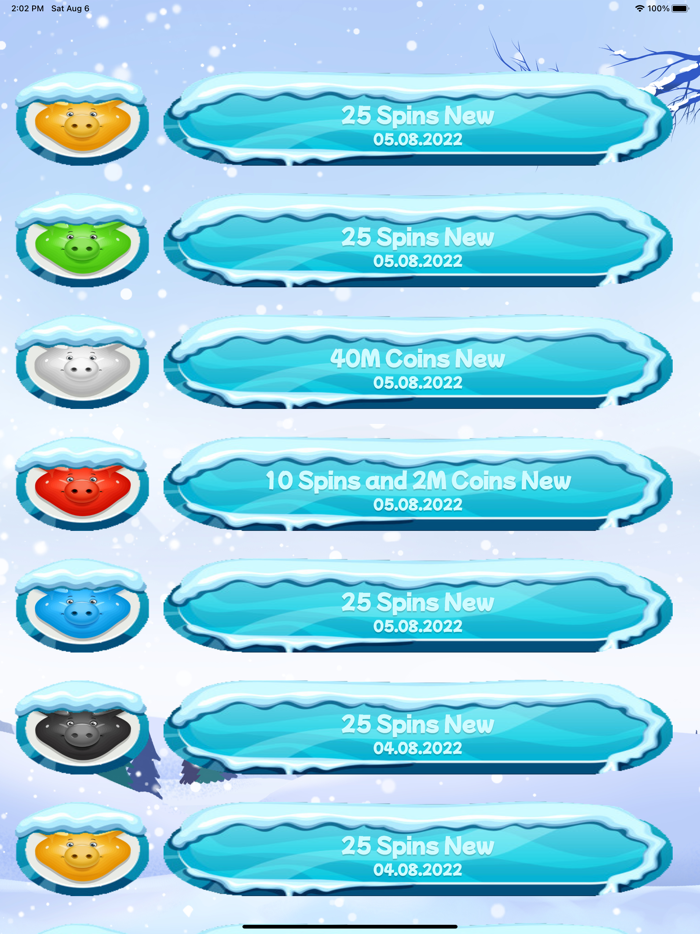 Daily Coin master Spin links