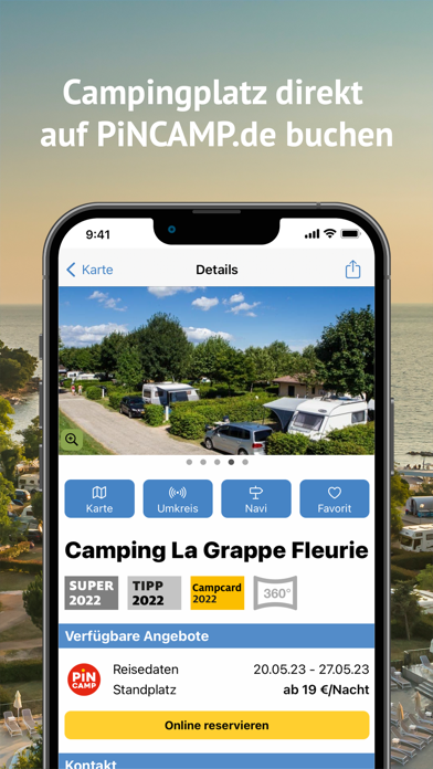 ADAC Camping / Stellplatz 2023 app screenshot 3 by ADAC Camping GmbH - appdatabase.net