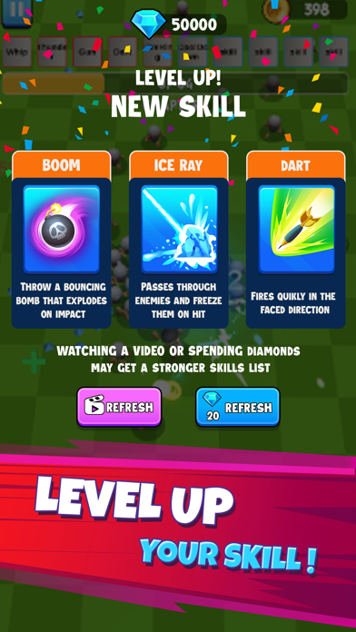 Monster Survival - Run & Skill Hack screenshot 3 - game app interface