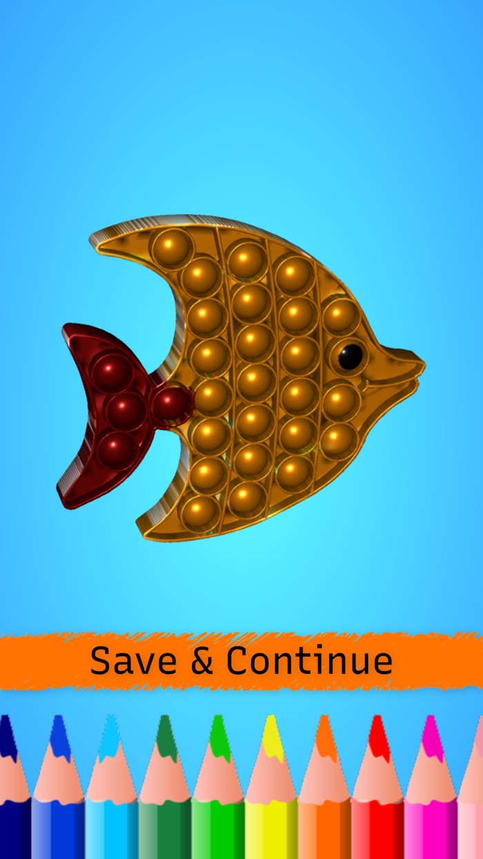 Pop-It Antistress 3D Coloring