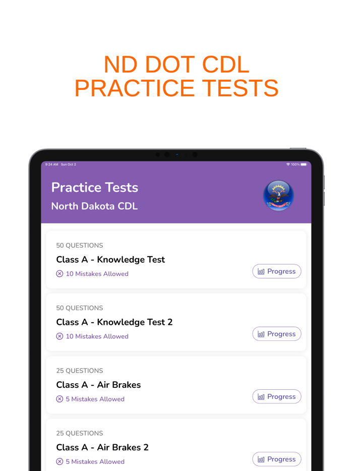 North Dakota CDL Permit Prep