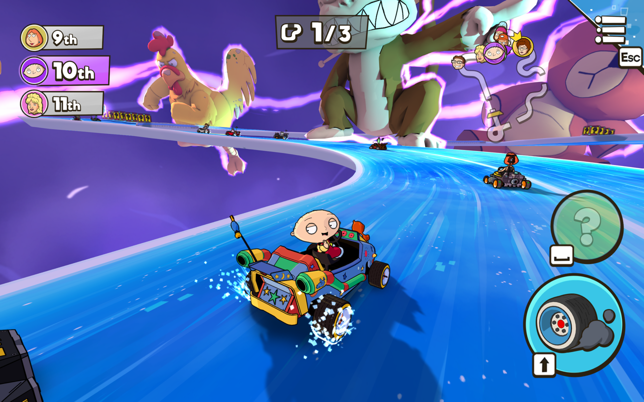 Warped Kart Racers - аналог Mario Kart с героями американских мультсериалов вышла в Apple Arcade
