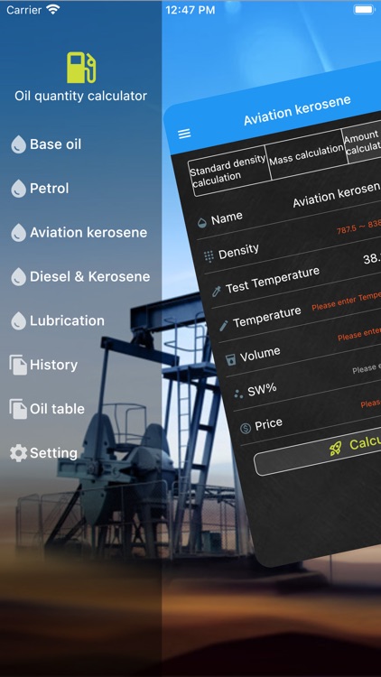 Oil density