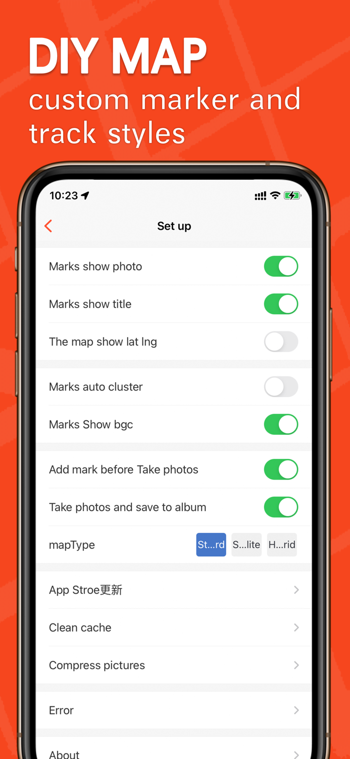 Map Marker-Pin and Track