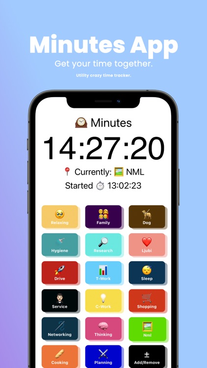 Minutes - time tracking app