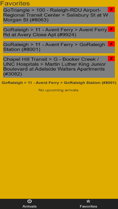 NC GoTransit Bus Tracker screenshot 2