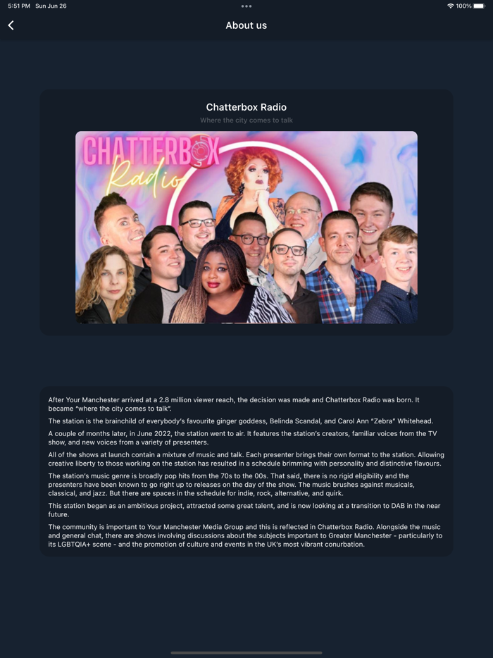 Chatterbox Radio Manchester