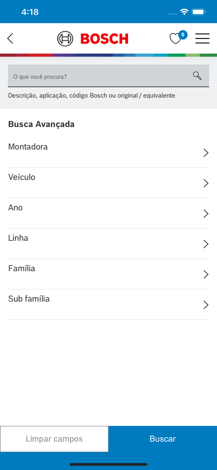 Catálogo de Autopeças Bosch